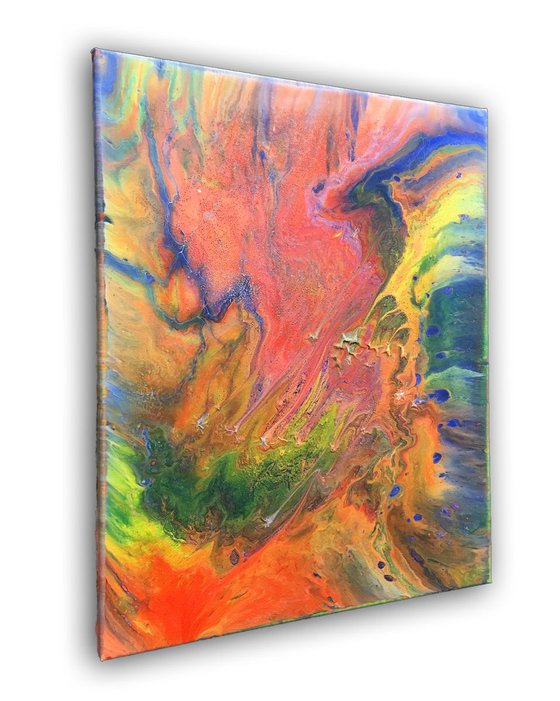 "Epiphany" - SPECIAL PRICE - Original Abstract PMS Acrylic Painting - 16 x 20 inches