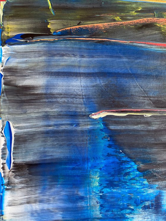 "Hot and Bothered" - Original PMS Large Abstract Acrylic Painting On Canvas - 36" x 36"