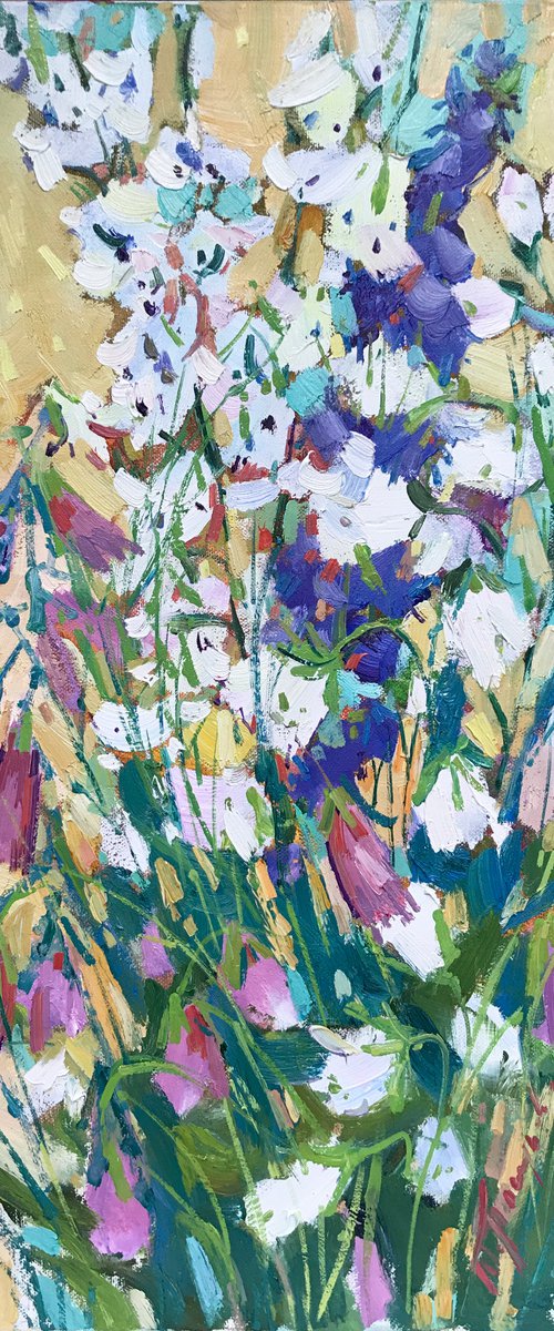 Bellflowers by Yuliia Pastukhova