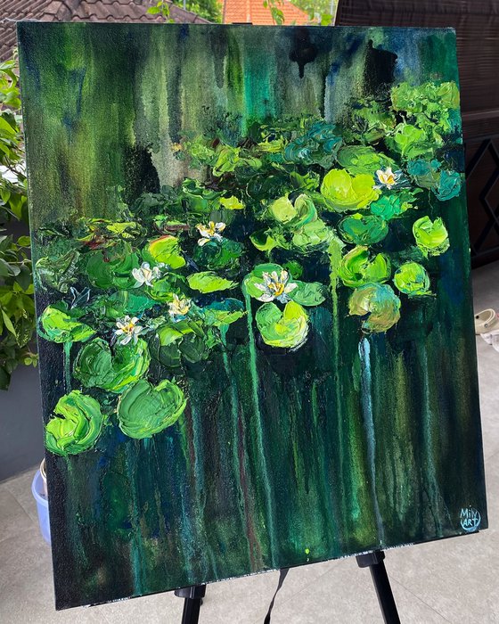 Water Lily Oil Painting