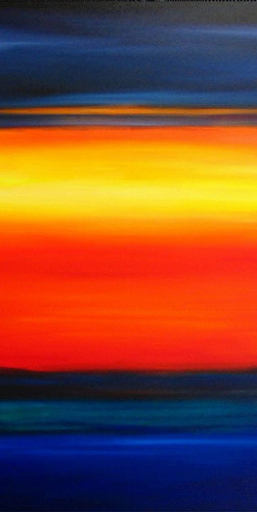 Sunset in Abstraction by Maureen Greenwood