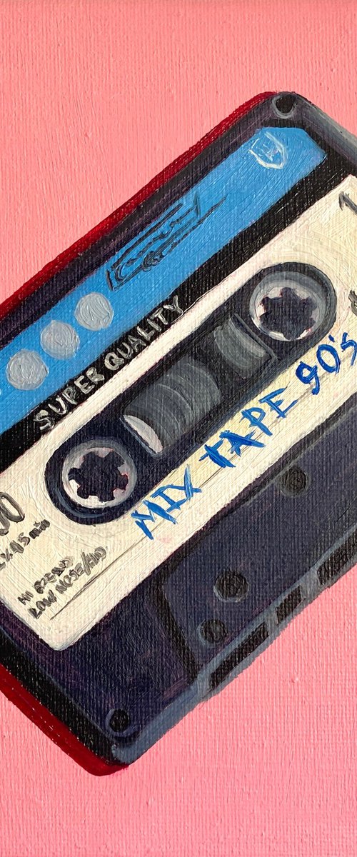 Cassette Tape - 90s Mix Tape by Kate Revill