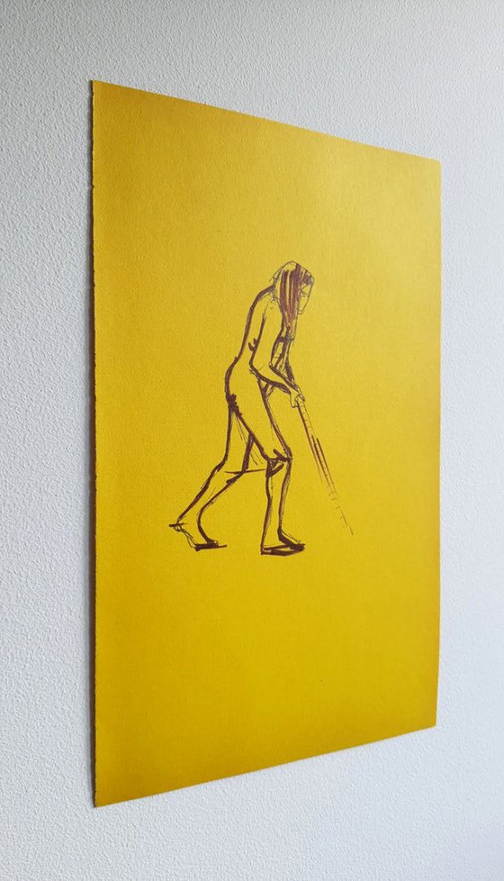 Figure with a stick