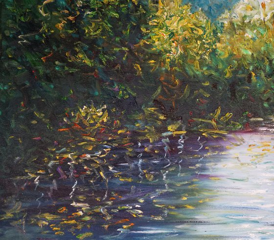 Magical Water Lilies C 1 / Oil