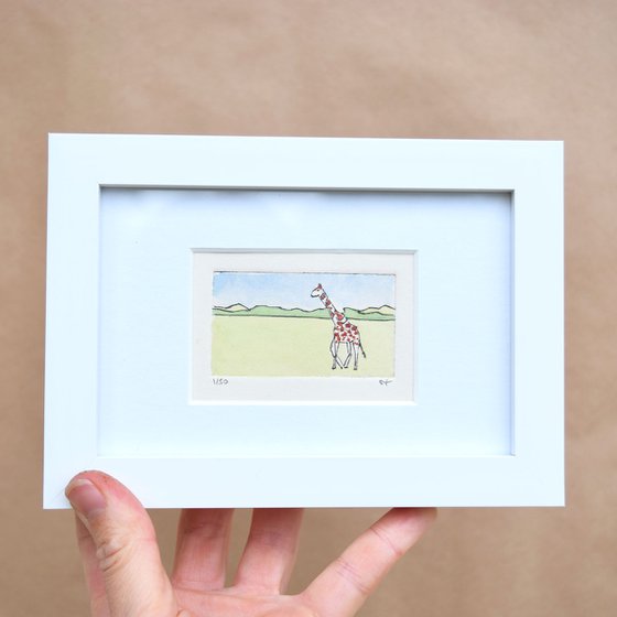Small framed giraffe