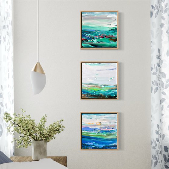 Coastal 74 - triptych