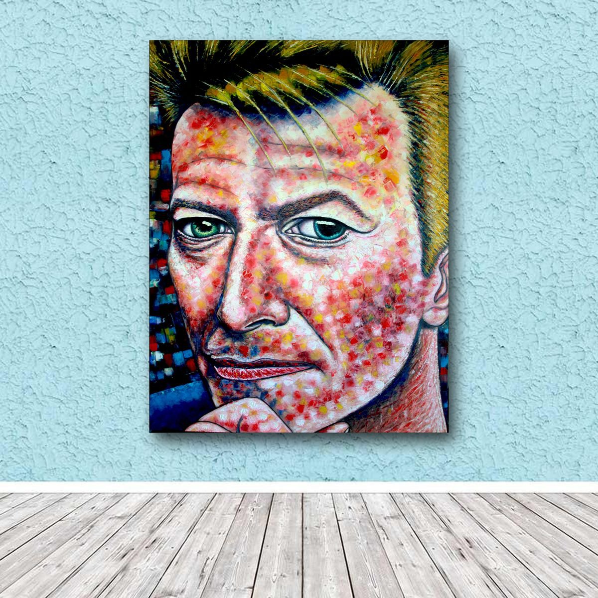 Changes - Large David Bowie Portrait, 36 x 48 oil painting by Preston M. Smith (PMS)