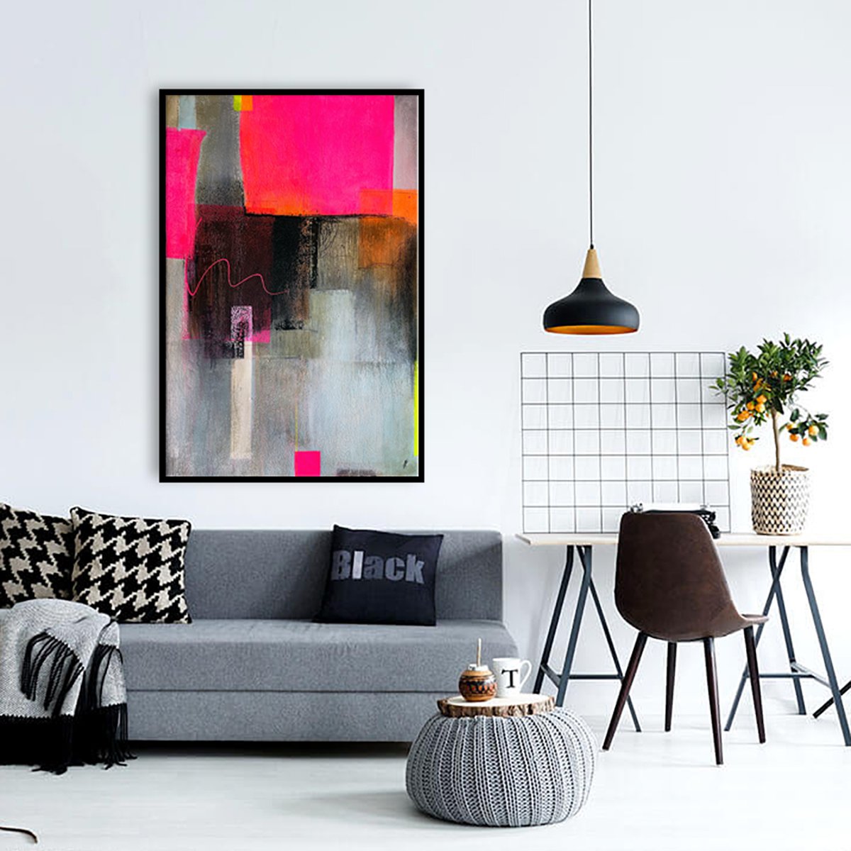 Organic Abstract Painting By Mark De Kievit, 31 X 47", Abstract #0992, Original Artwork