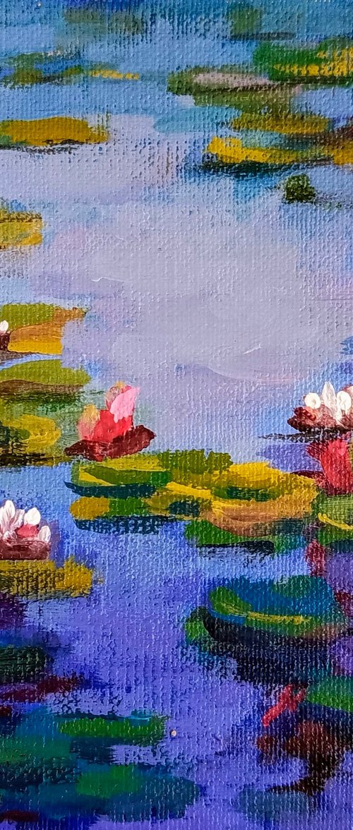 Water Lilies landscape by Anastasia Art Line