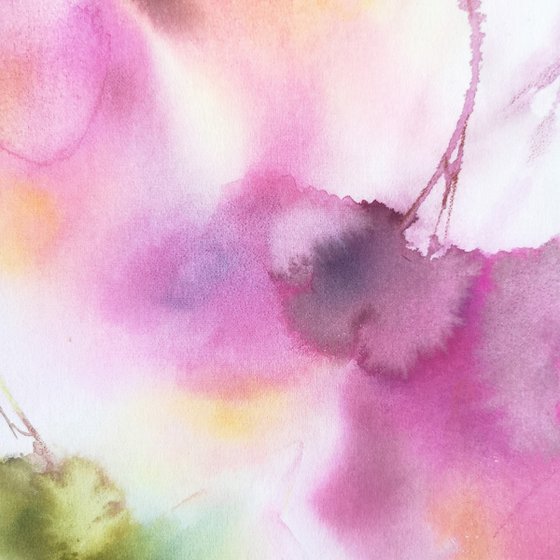 Abstract pink flowers