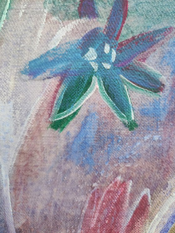 Crocus Milk, right part of the triptych