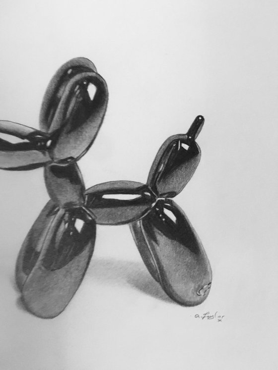 Graphite balloon dog