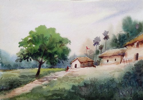 Rural Village by Samiran Sarkar