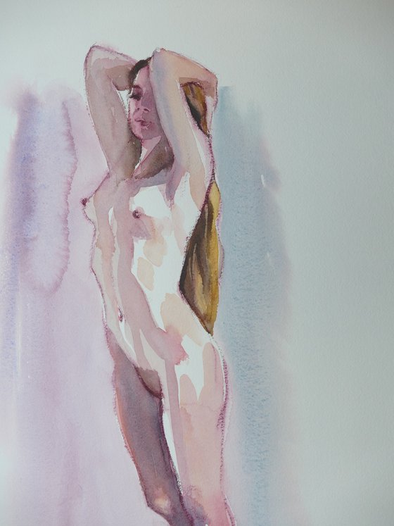 standing female nude