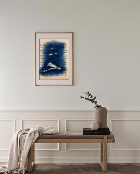 Muse №1 - Contemporary Nude Cyanotype