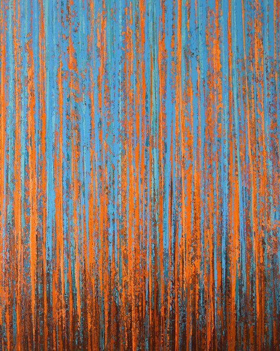 Orange Blue - Color Field