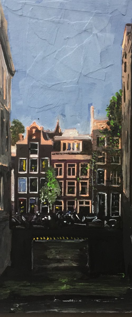 Amsterdam, Canal Houses In Soft Light by Andrew  Reid Wildman
