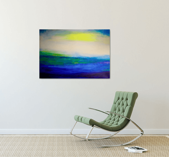 Large Abstract painting Seascape