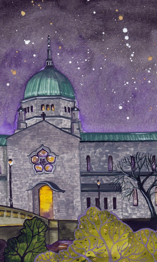 Galway Cathedral at Night by Terri Smith