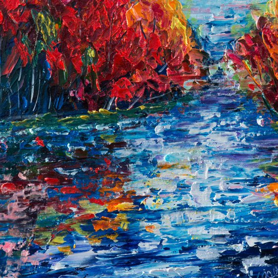 Over the River (Palette Knife)