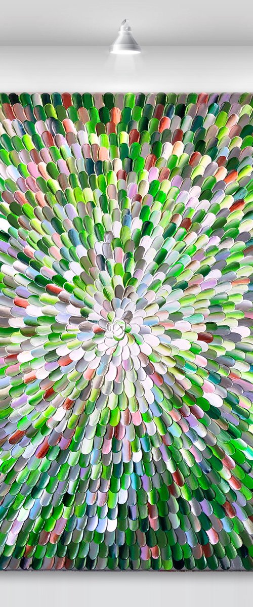 ‘Photosynthesis XIII' - 40x40" by Tatiana Georgieva
