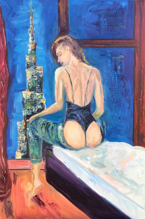 On the bed at the window (number 15) by Kateryna Krivchach
