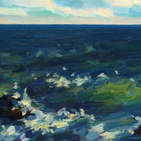 Deep black sea