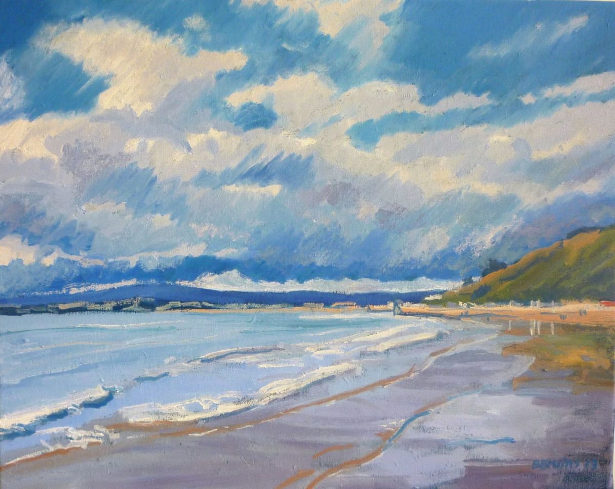 The beach at Orcombe Point, Exmouth by Bert Bruins