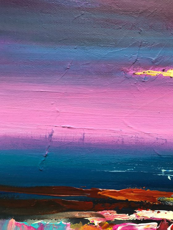 Harmony of the Sunset| abstract landscape