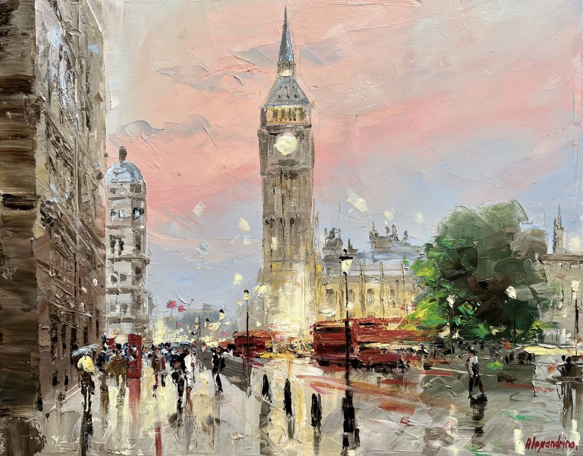 City Litghts. London. By Irina Alexandrina, 16 X 20, Artwork For Sale On Artfinder