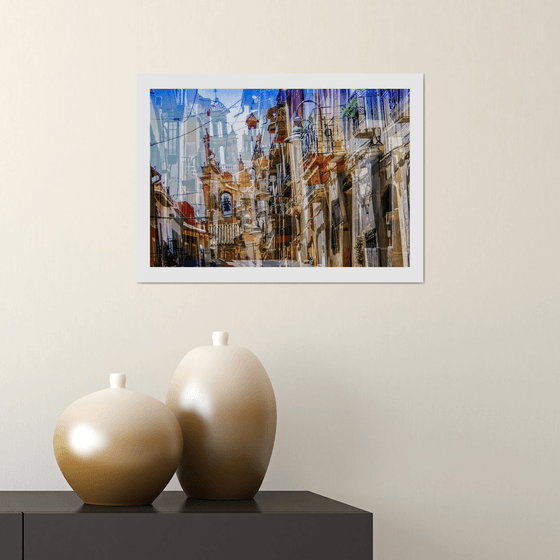 Spanish Streets 17. Abstract Multiple Exposure photography of Traditional Spanish Streets. Limited Edition Print #1/10