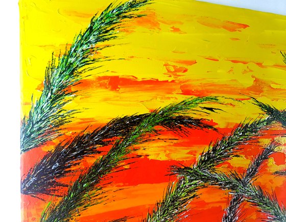 Grass In Yellow Color