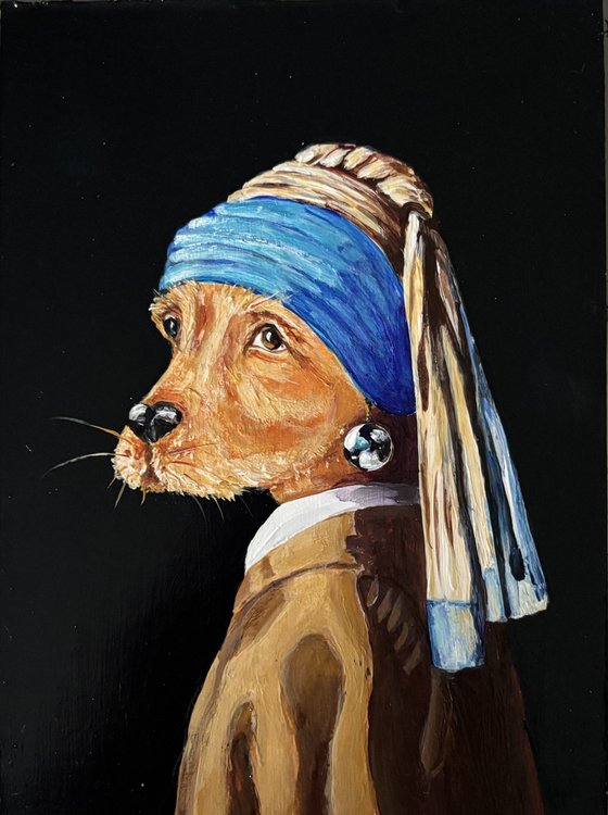 Dog with a pearl earring #26