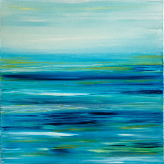 Blue Romance | 70x70x4cm | Oil painting