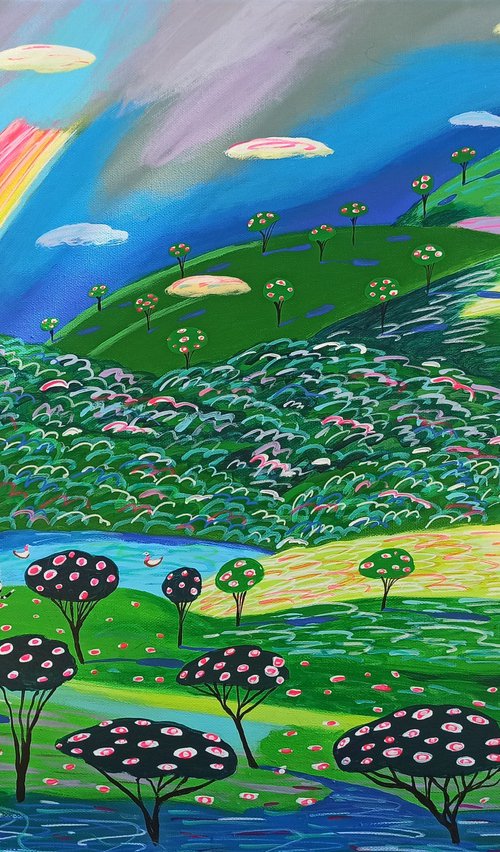 Beyond The Rainbow Hills by Katrina Avotina