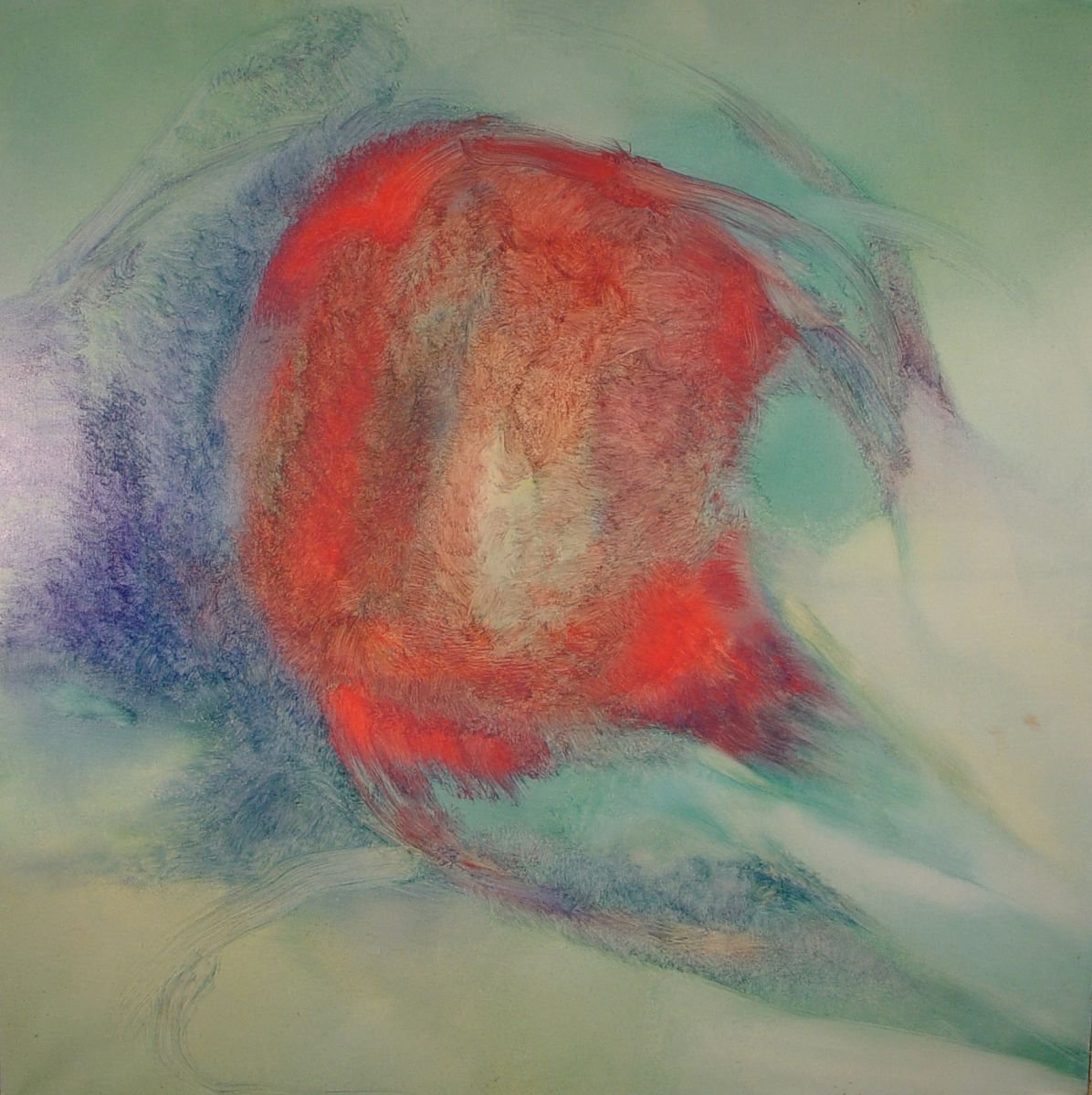 Abstract Oil Painting By Frederic Belaubre, 39 X 39, Metafigure #20 , 100X100Cm, Original Artwork