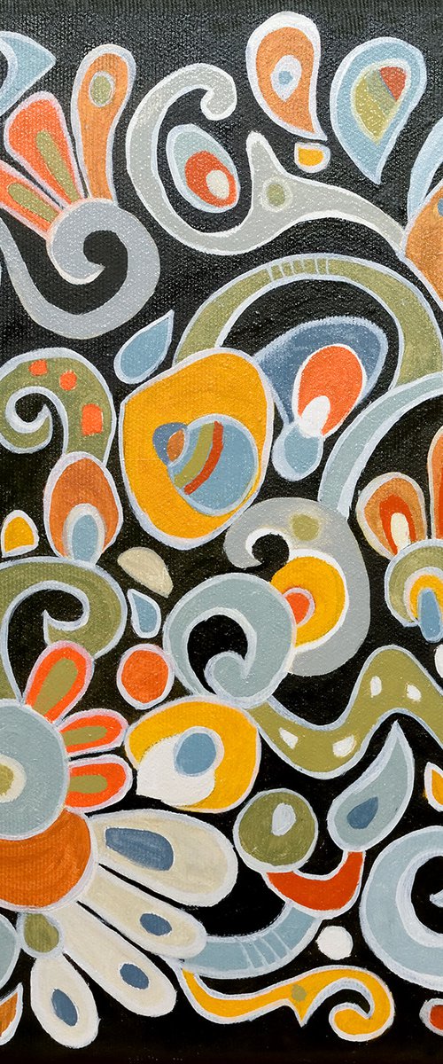 Colorful Curlicues by Aniko Hencz