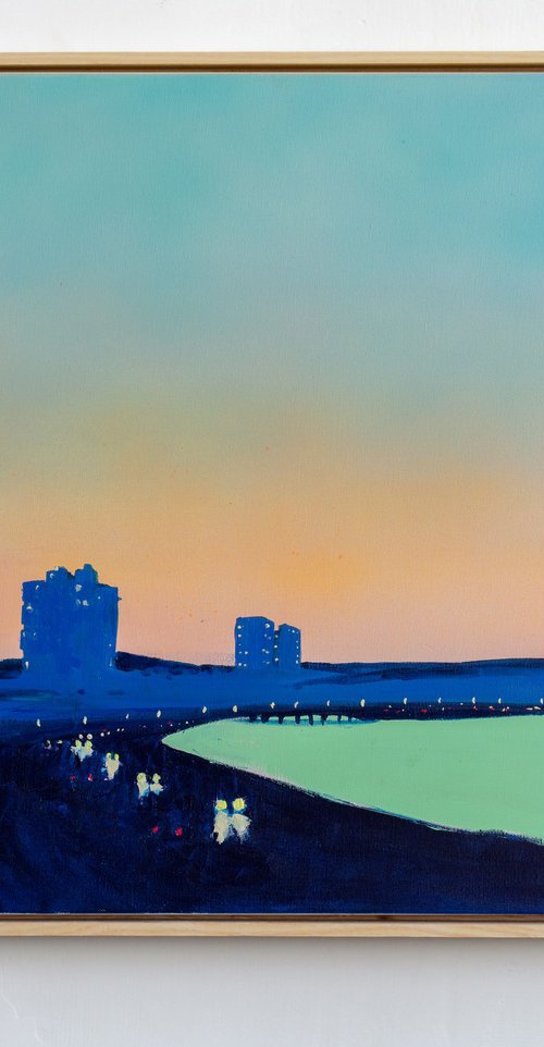 Evening city by Bohdan Katolyk
