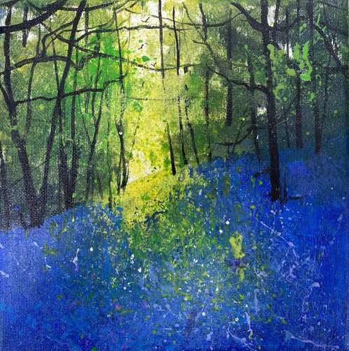 Seasons - A bluebell bank in Spring by Teresa Tanner