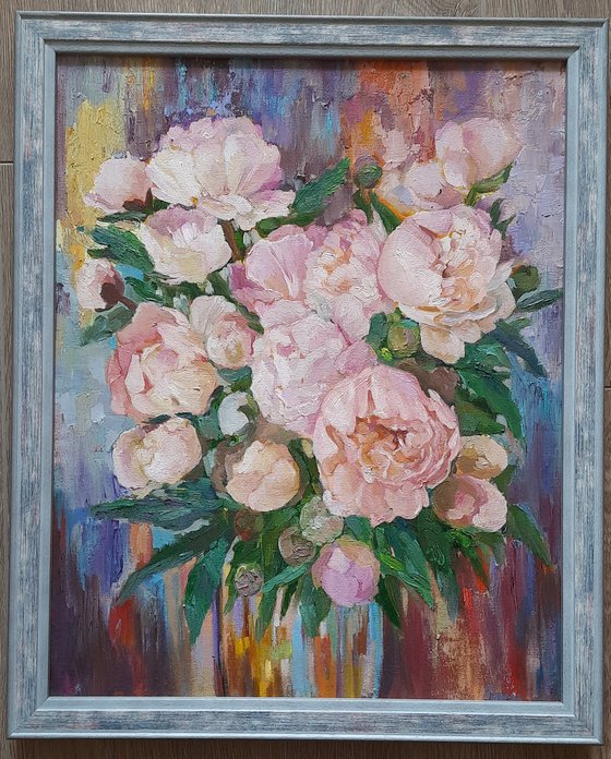 Peonies - Original  oil painting (2021)