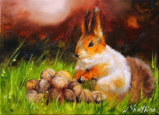 Squirrel and Walnuts