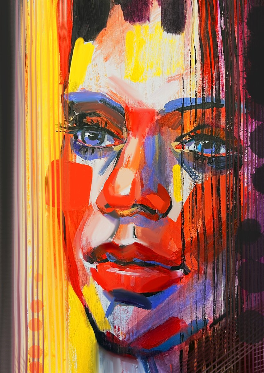 Bright portrait of a girl by Natalia Veyner