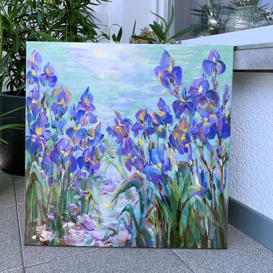 Blue irises III