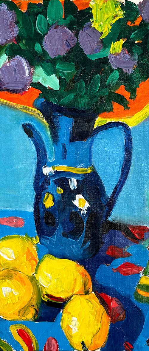 Still Life with Lemons 2 by Maiia Axton