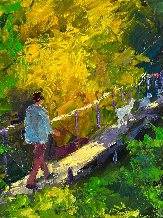 Forest Bridge over the River