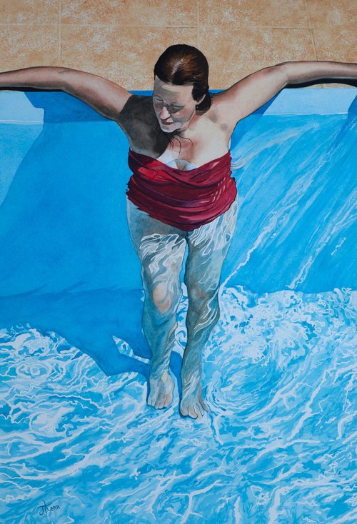 Claire in the Pool by John Kerr
