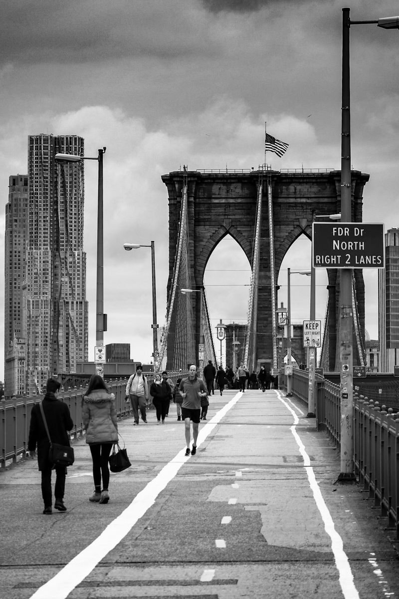 New York Brooklyn Bridge by Tom Harris