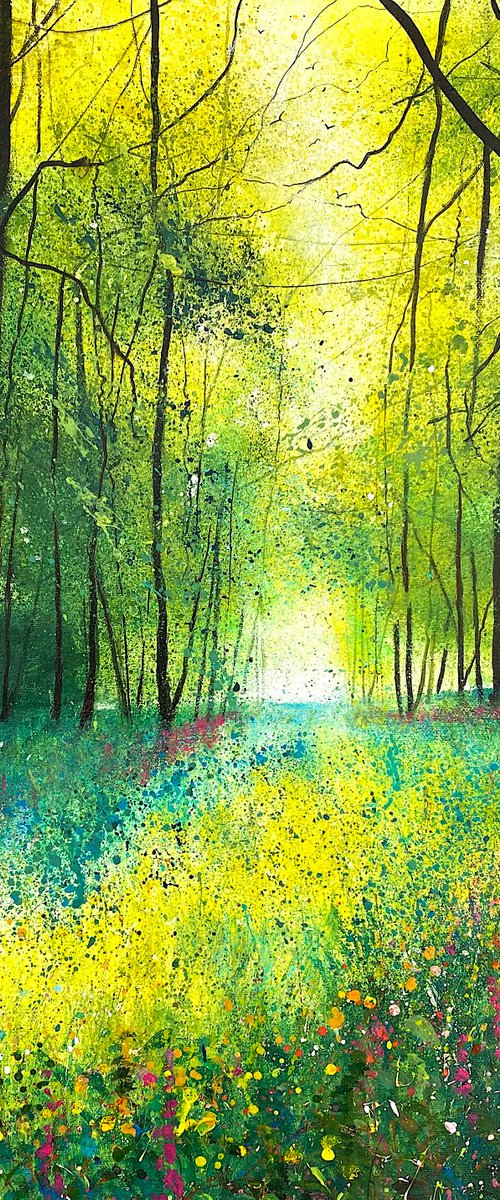 Last Foxgloves Woodland Wildflowers by Teresa Tanner