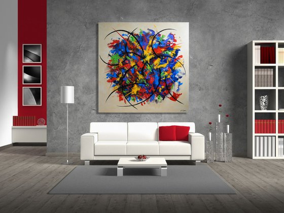 The Bouquet (140 x 140 cm) (56 x 56 inches) XXXL