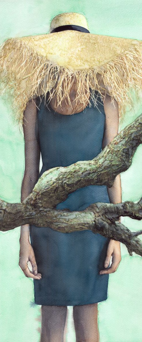 Native Haute Couture (woman with straw hat) by REME Jr.